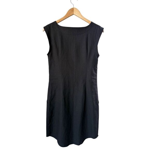 Birds of North America Black Linen Blend Honeycreeper Dress Size S - Picture 6 of 12